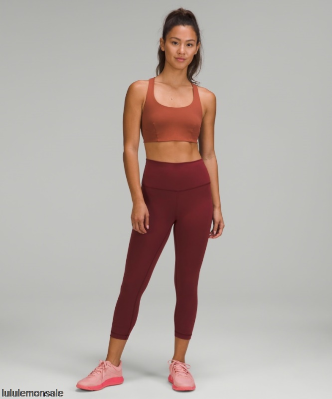Lululemon Damen DELULU088 | Lululemon Deutschland Red Merlot Wunder Train High-rise Crop 23
